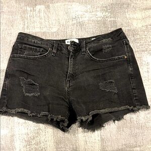 Williamrast Black Distressed Women's Shorts